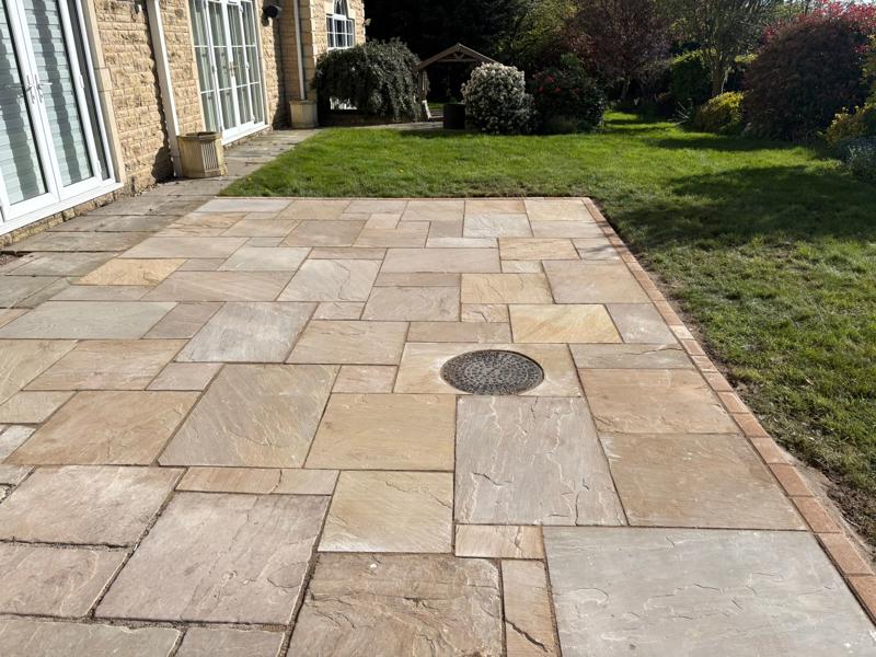 indian sandstone patio in chesterfield 4