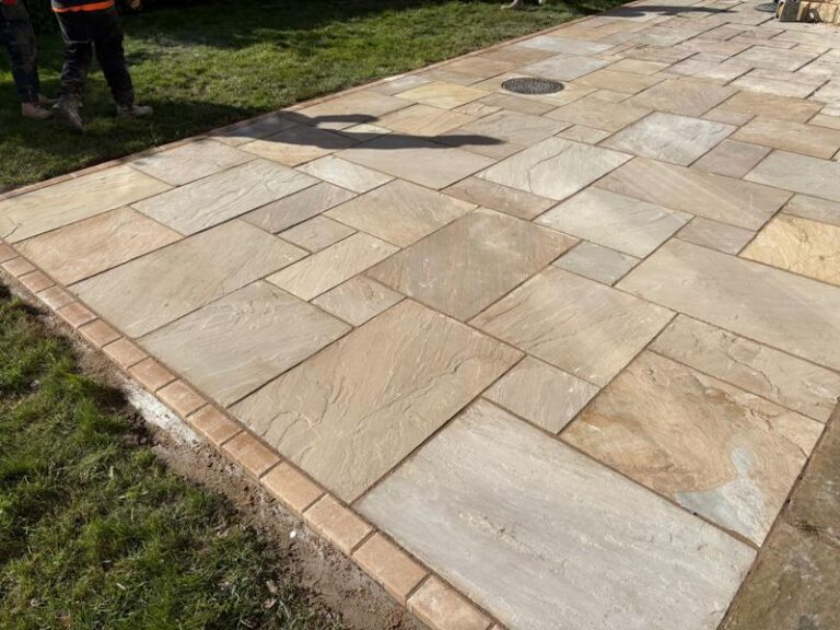 indian sandstone patio in chesterfield 7