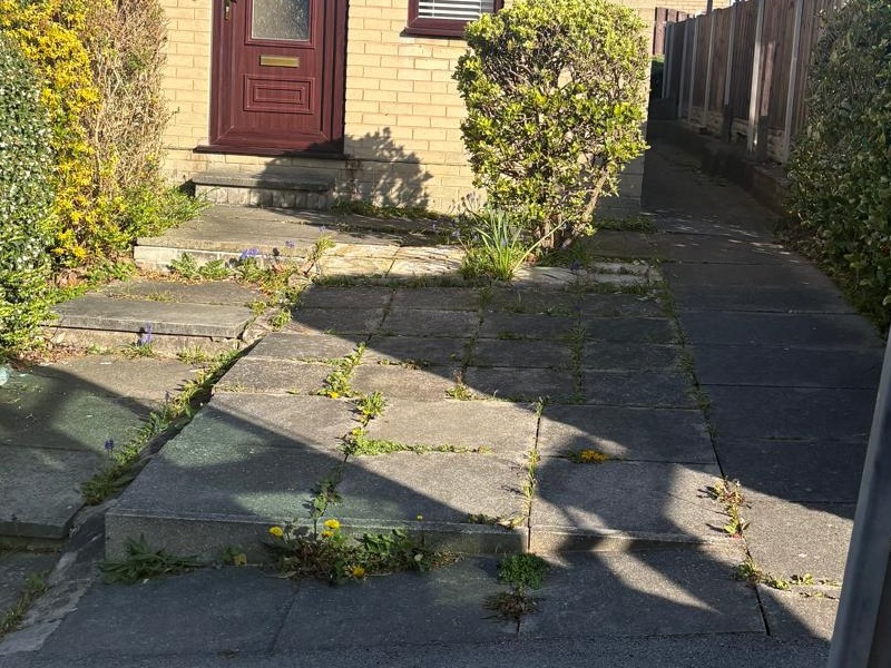 sheffield block paved driveway before